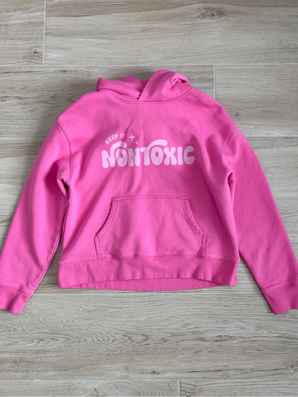 Keep it Non-Toxic As Colour Women’s Relax Pink Sweatshirt Hoodie Large